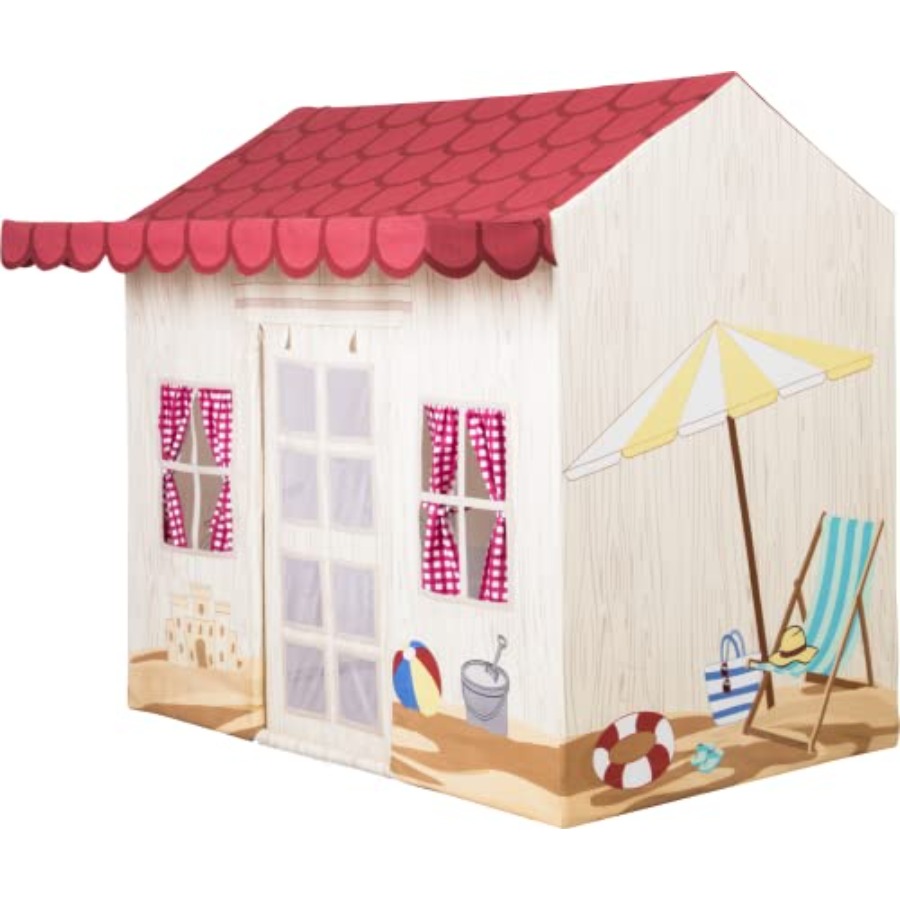 Kids Outdoor Play Tent - Kids Deluxe Beach House Playhouse, Premium