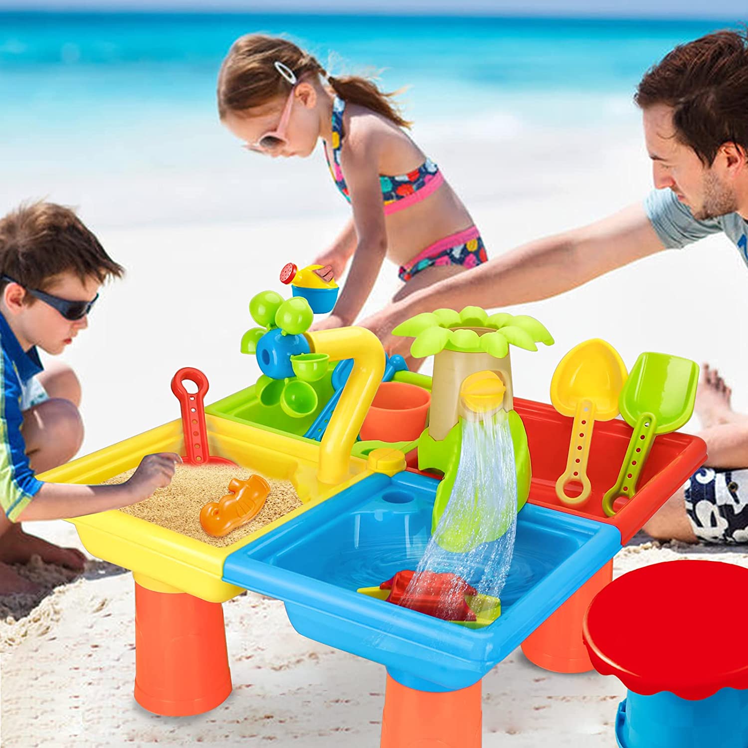 Kids Outdoor Outfit - Beach Table Sand Play Toys Children