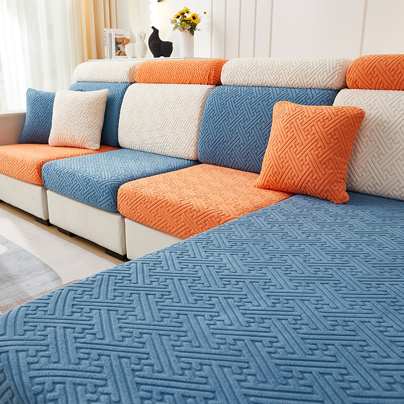Kids Outdoor Lounge Chair - Thicken Sofa Seat Cushion Cover Jacquard
