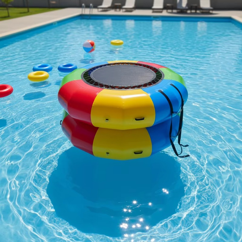 Outdoor Children'S Park - Color Inflatable Water Trampoline Outdoor PVC