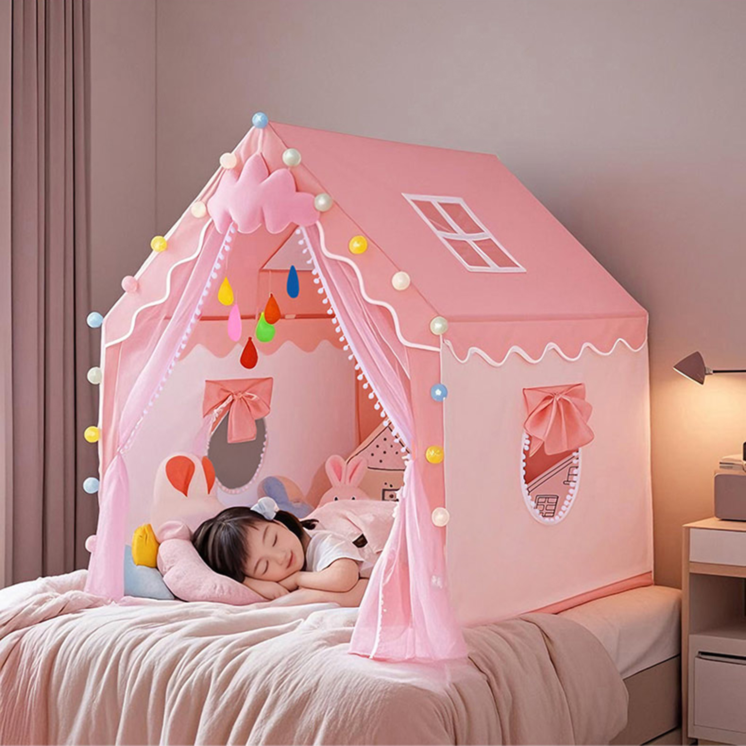Princess Castle Game House Kid - Kids Outdoor Play Tent avaliação e preço