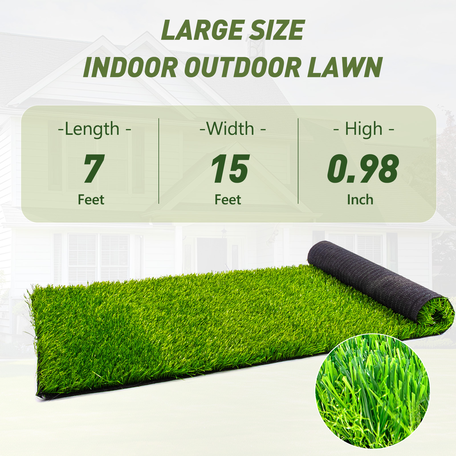 Upgraded Large Artificial Gras - Outdoor Kid Friendly avaliação e preço