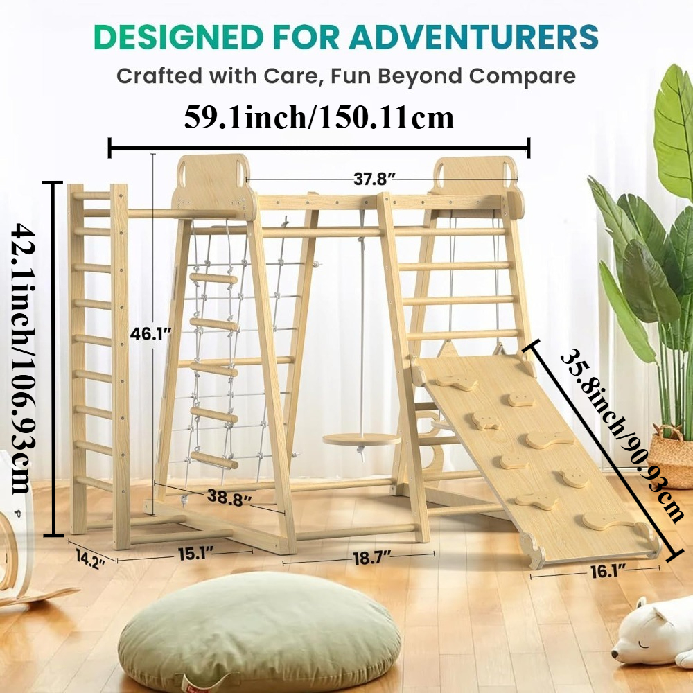 Indoor Jungle Gym 9-in-1 Playg - Outdoor Children'S Park avaliação e preço