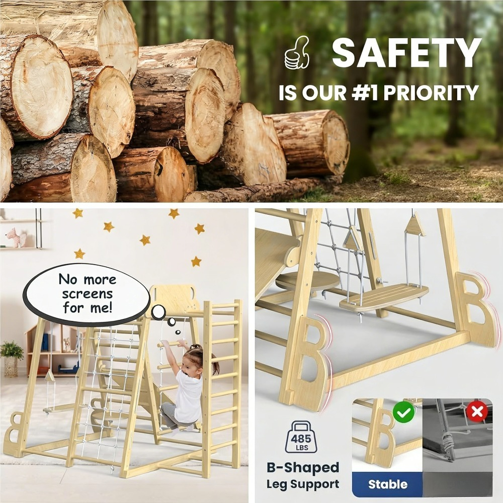 Indoor Jungle Gym 9-in-1 Playg - Outdoor Children'S Park avaliação e preço