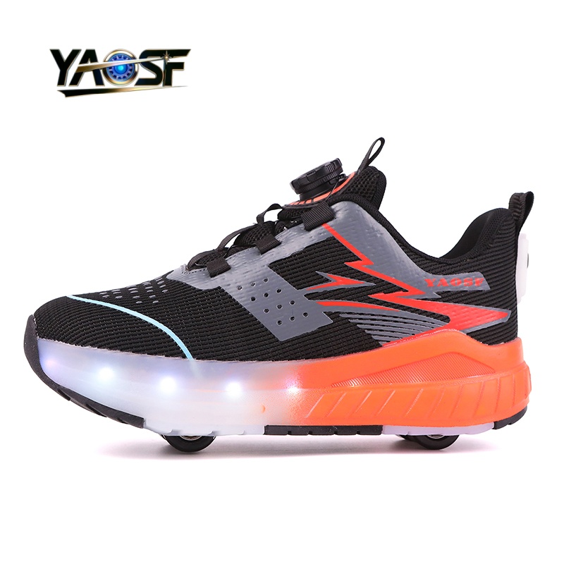 Kids 4-Wheel LED Light Up Shoe - Kids Outdoor Lights avaliação e preço