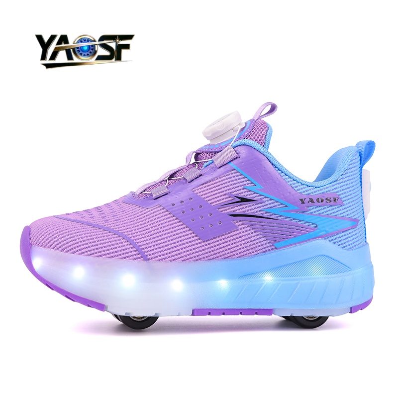 Kids 4-Wheel LED Light Up Shoe - Kids Outdoor Lights avaliação e preço