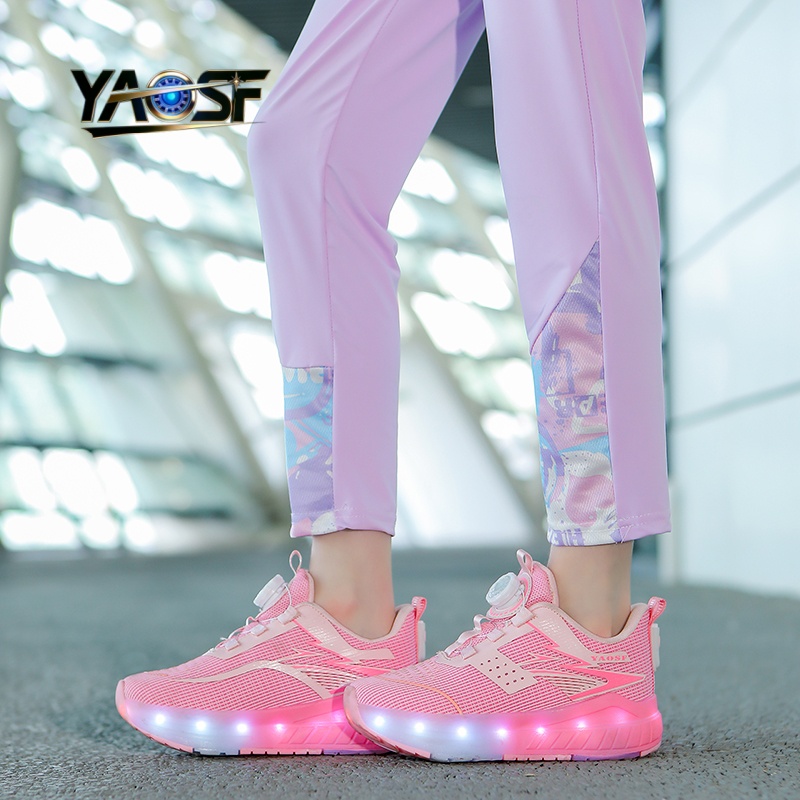 Kids 4-Wheel LED Light Up Shoe - Kids Outdoor Lights avaliação e preço