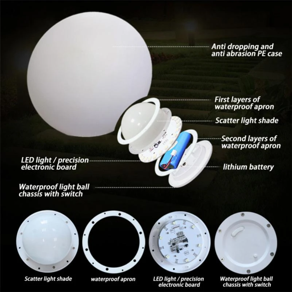 Rechargeable LED Glowing Ball  - Kids Outdoor Lights avaliação e preço