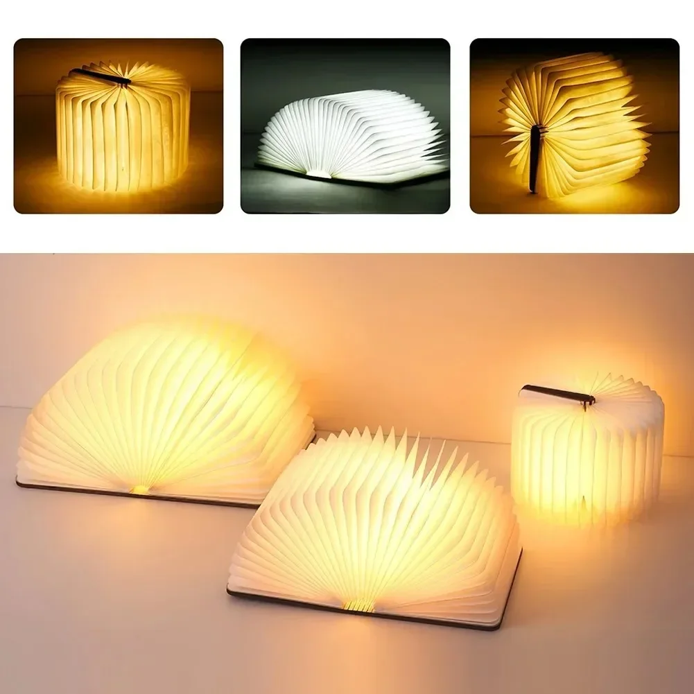3D Book Light Folding Wooden C - Kids Outdoor Wooden Table avaliação e preço