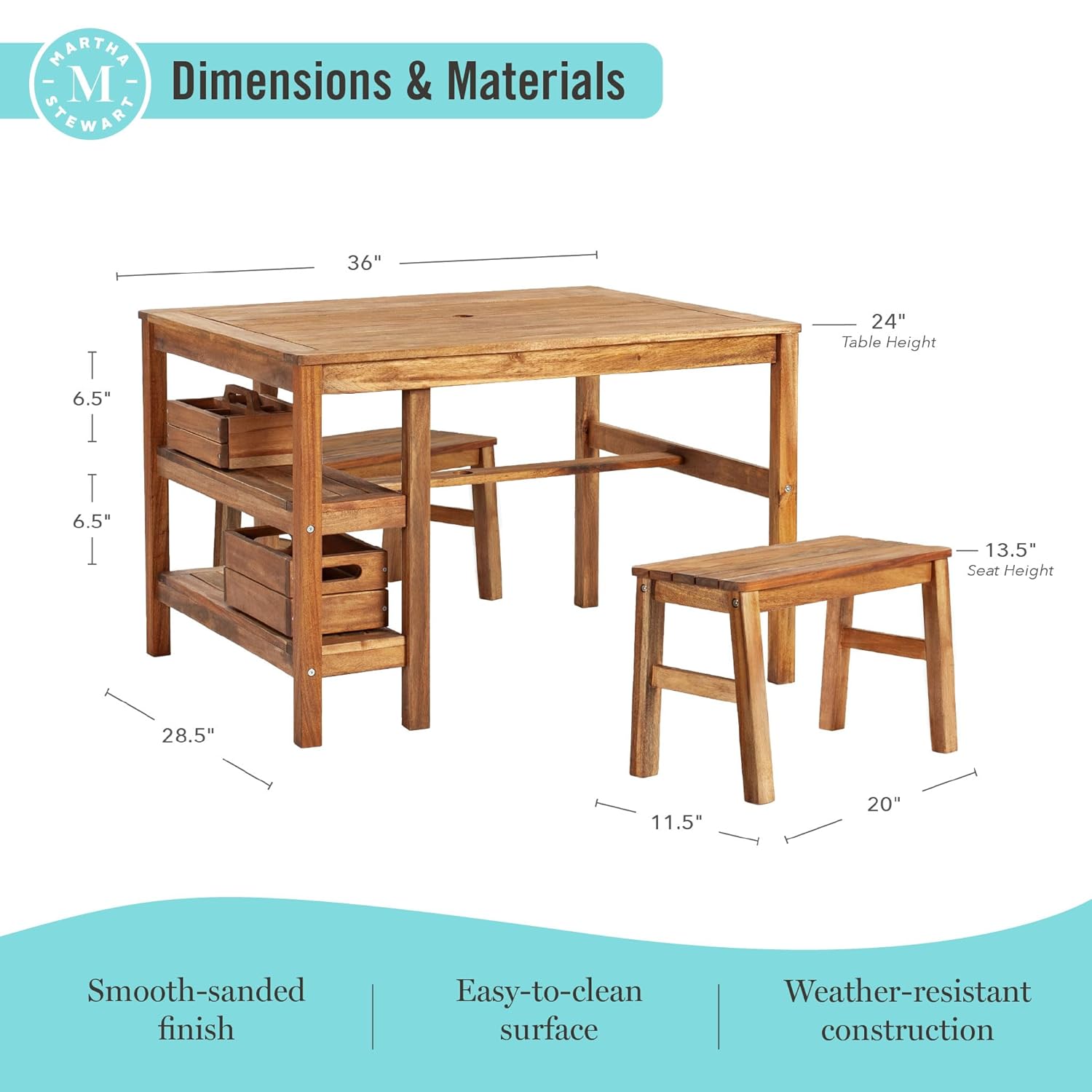 Kids Outdoor Table & Bench Set - Kids Outdoor Wooden Table avaliação e preço