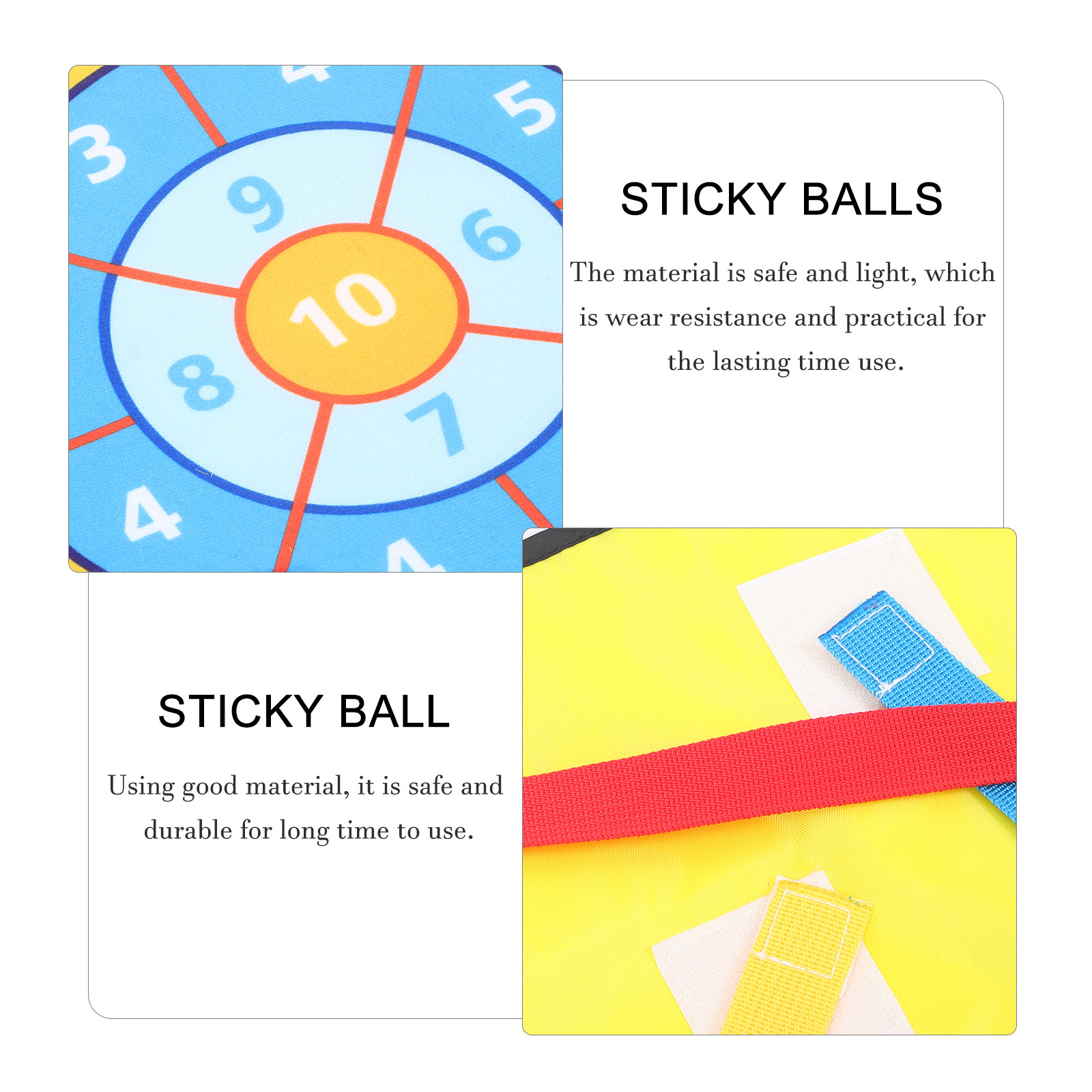 1Set Sticky Ball Vest Kit Soft - Kids Outdoor Games For Party avaliação e preço