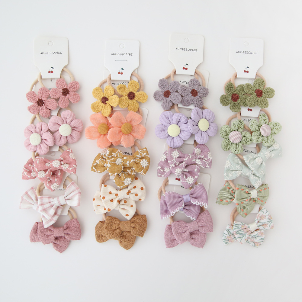 Kids Hair Ties 10PCS Set Color - Kids Outdoor Outfit avaliação e preço