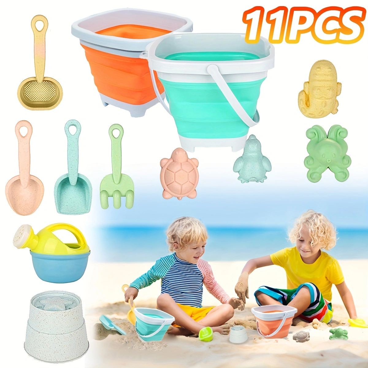 11Pcs Beach Toys Set Gift Pack - Kids Outdoor Outfit avaliação e preço