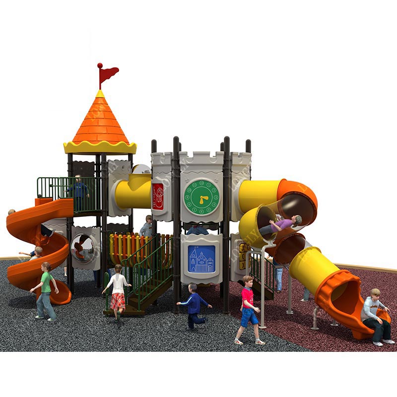 Castle Style Kids Slide for Ou - Kids Outdoor Garden avaliação e preço