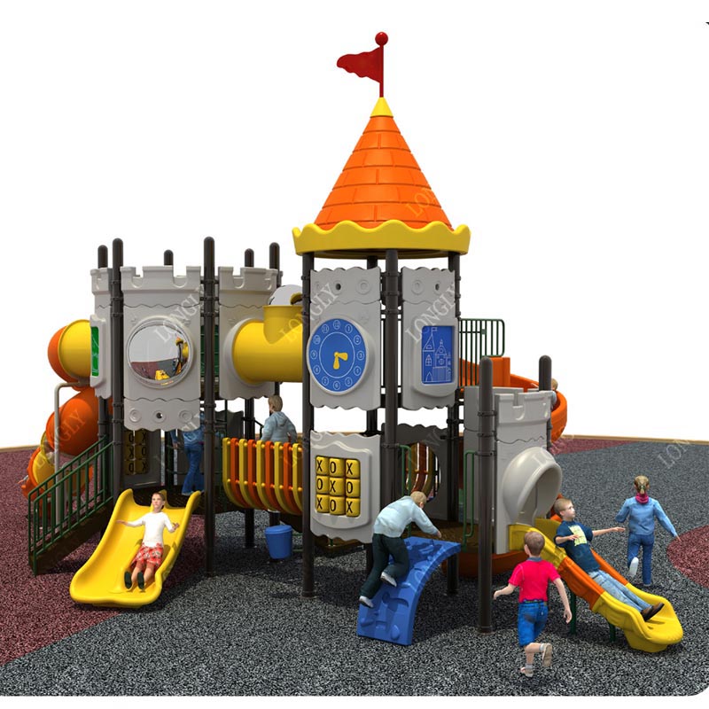 Castle Style Kids Slide for Ou - Kids Outdoor Garden avaliação e preço