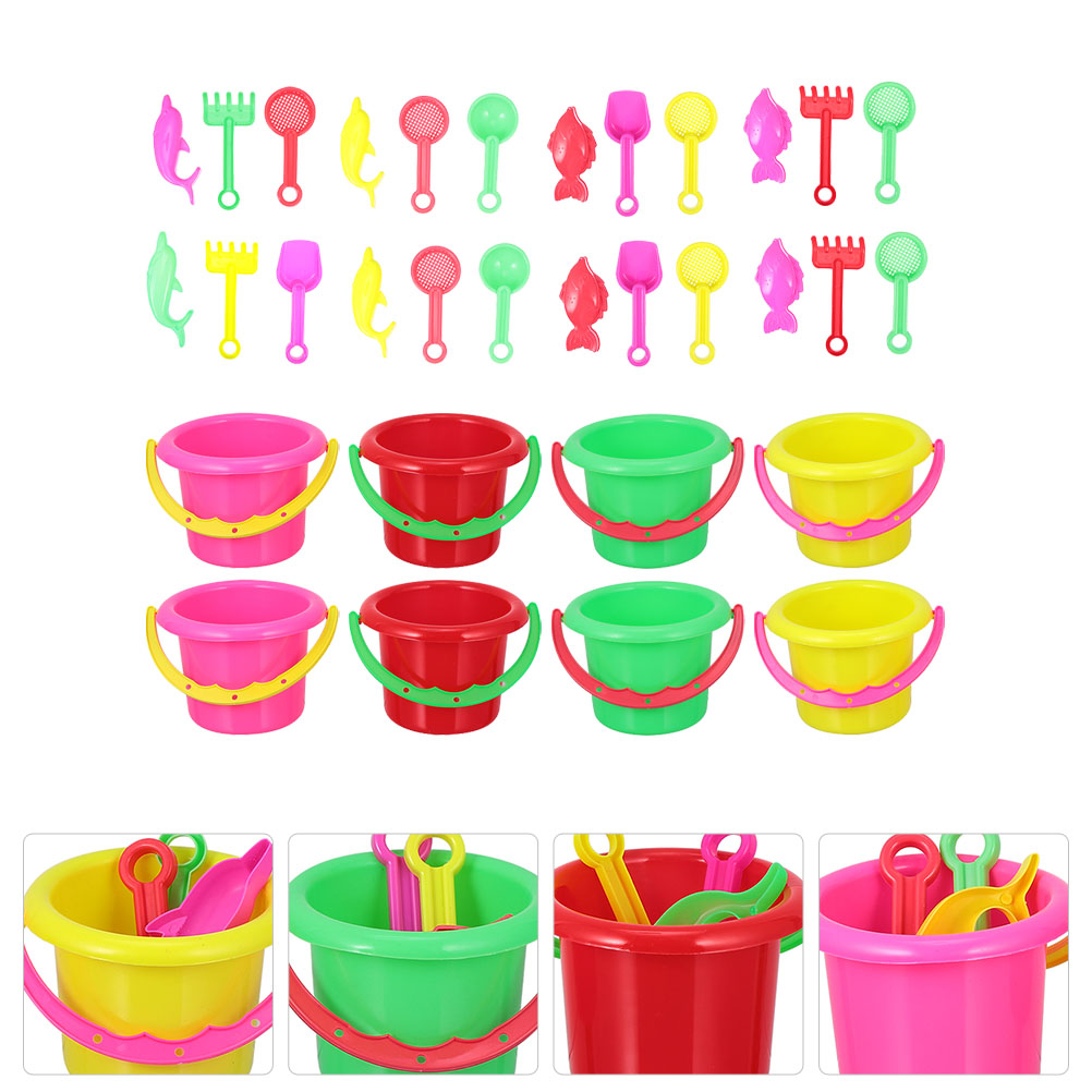8 Sets Kids Sand Bucket Beach  - Kids Outdoor Outfit avaliação e preço