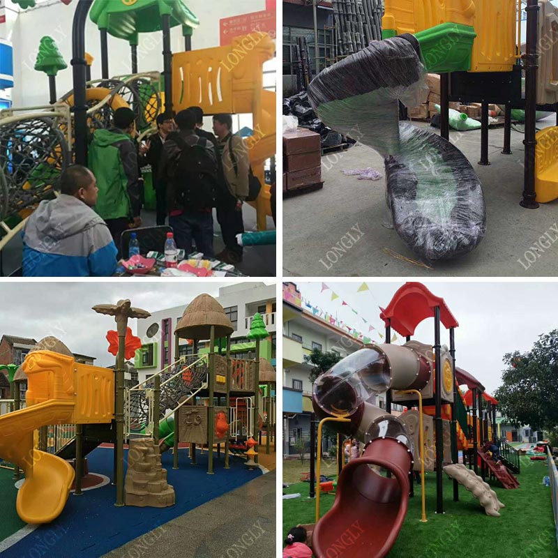 Modern Kids Slide Commercial A - Kids Outdoor Playground avaliação e preço