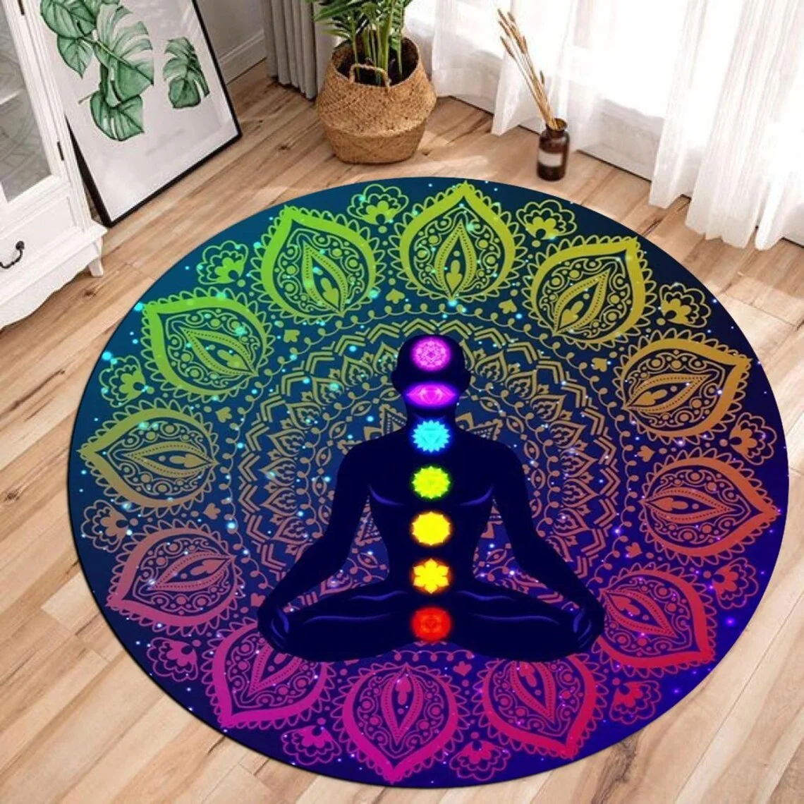 7 Chakra Meditation Rug for Li - Kids Outdoor Lounge Chair avaliação e preço