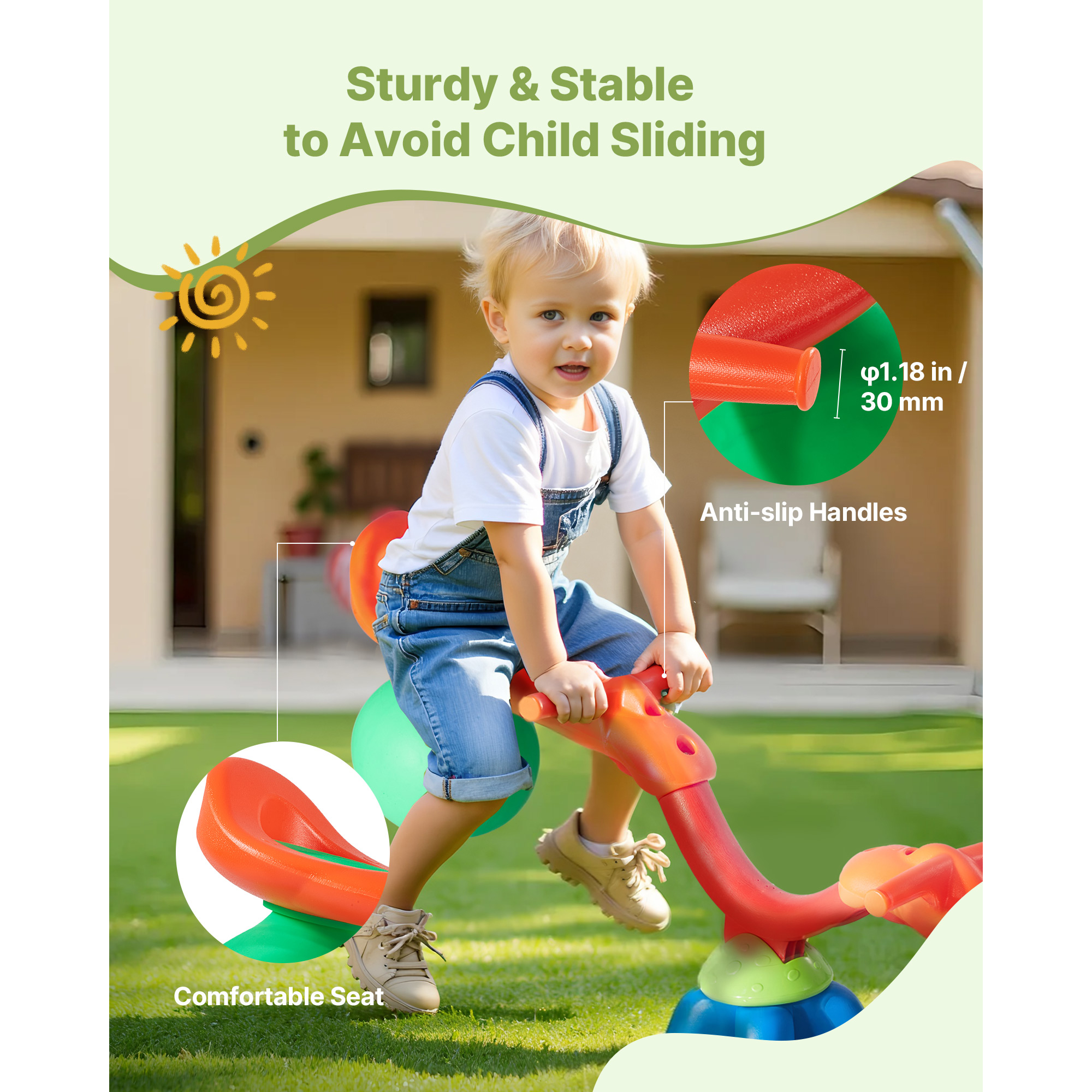 SucceBuy Kids Seesaw 55Lbs per - Kids Outdoor Playground avaliação e preço