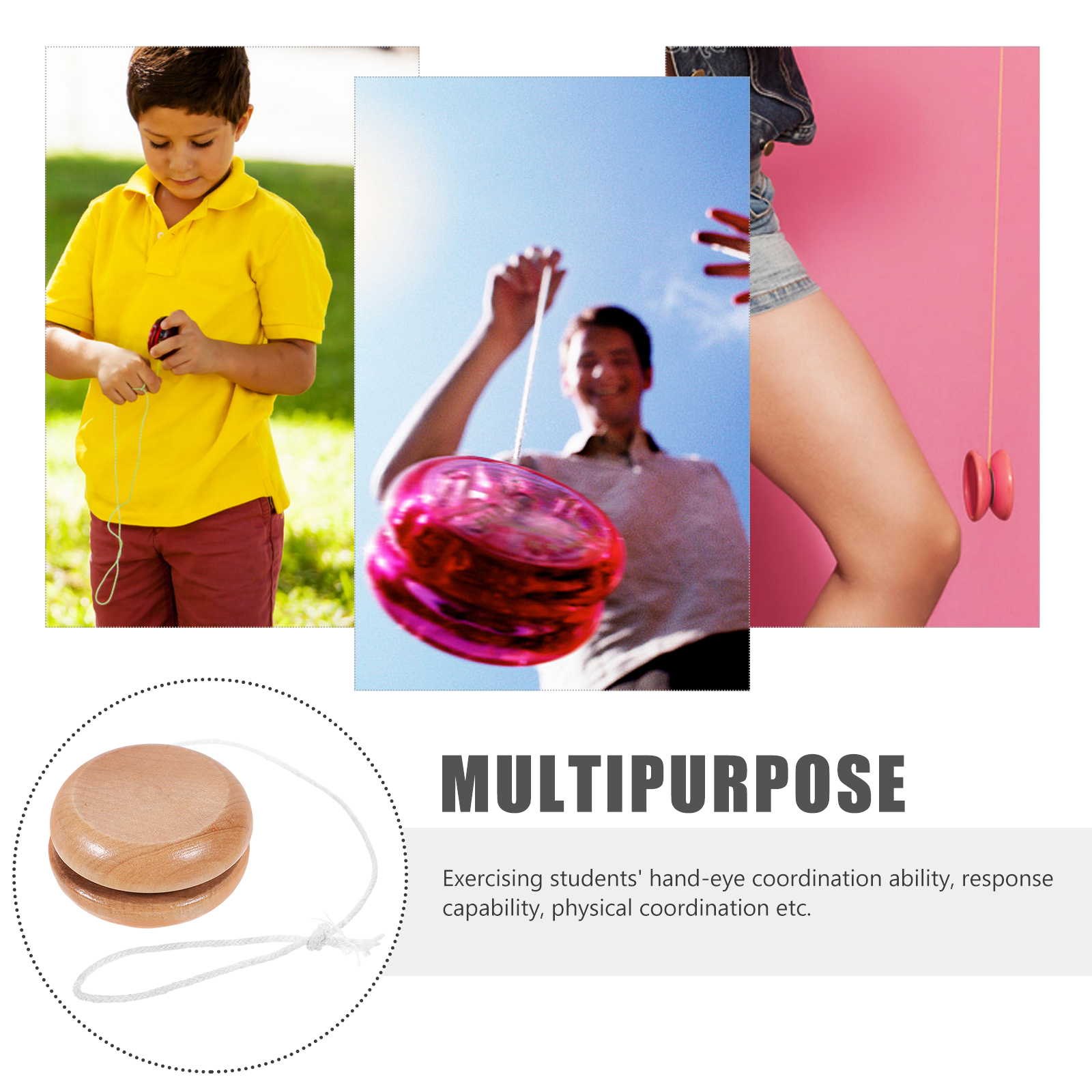 Wooden Yo-yo Toys Balls Ordina - Kids Outdoor Dome avaliação e preço