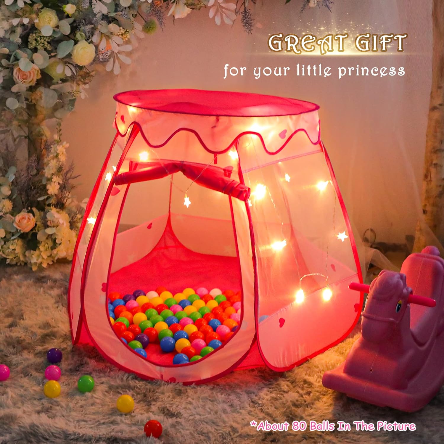 Princess Tent Girls Kids Playh - Kids Outdoor Play Tent avaliação e preço