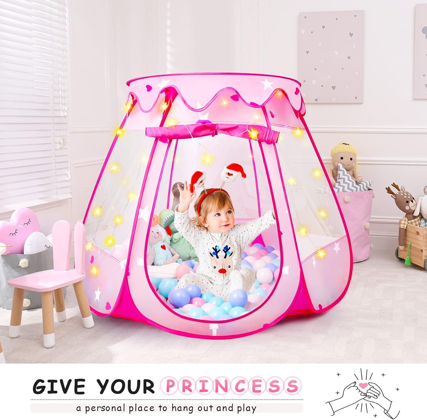 Princess Tent Girls Kids Playh - Kids Outdoor Play Tent avaliação e preço