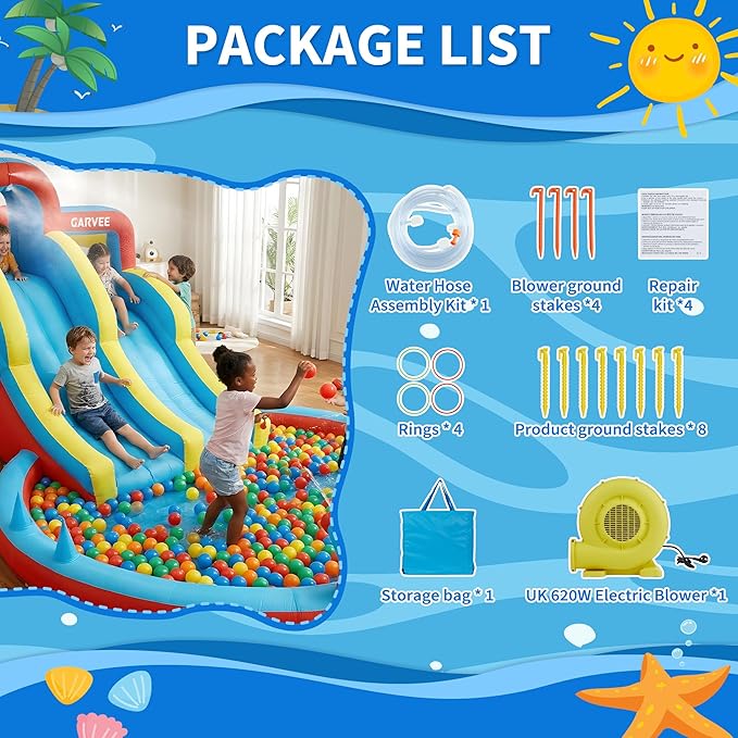 All-Season 8-in-1 Inflatable W - Outdoor Children'S Park avaliação e preço