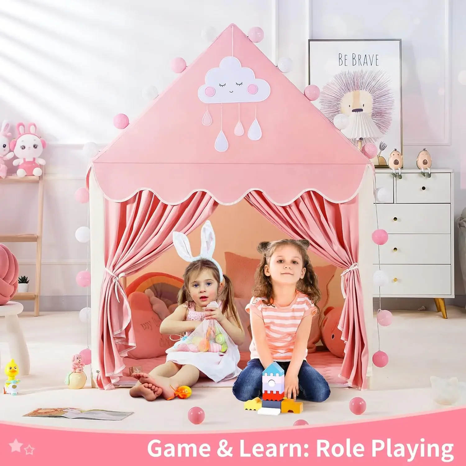Children Play Tent Princess Ca - Kids Outdoor Play Tent avaliação e preço