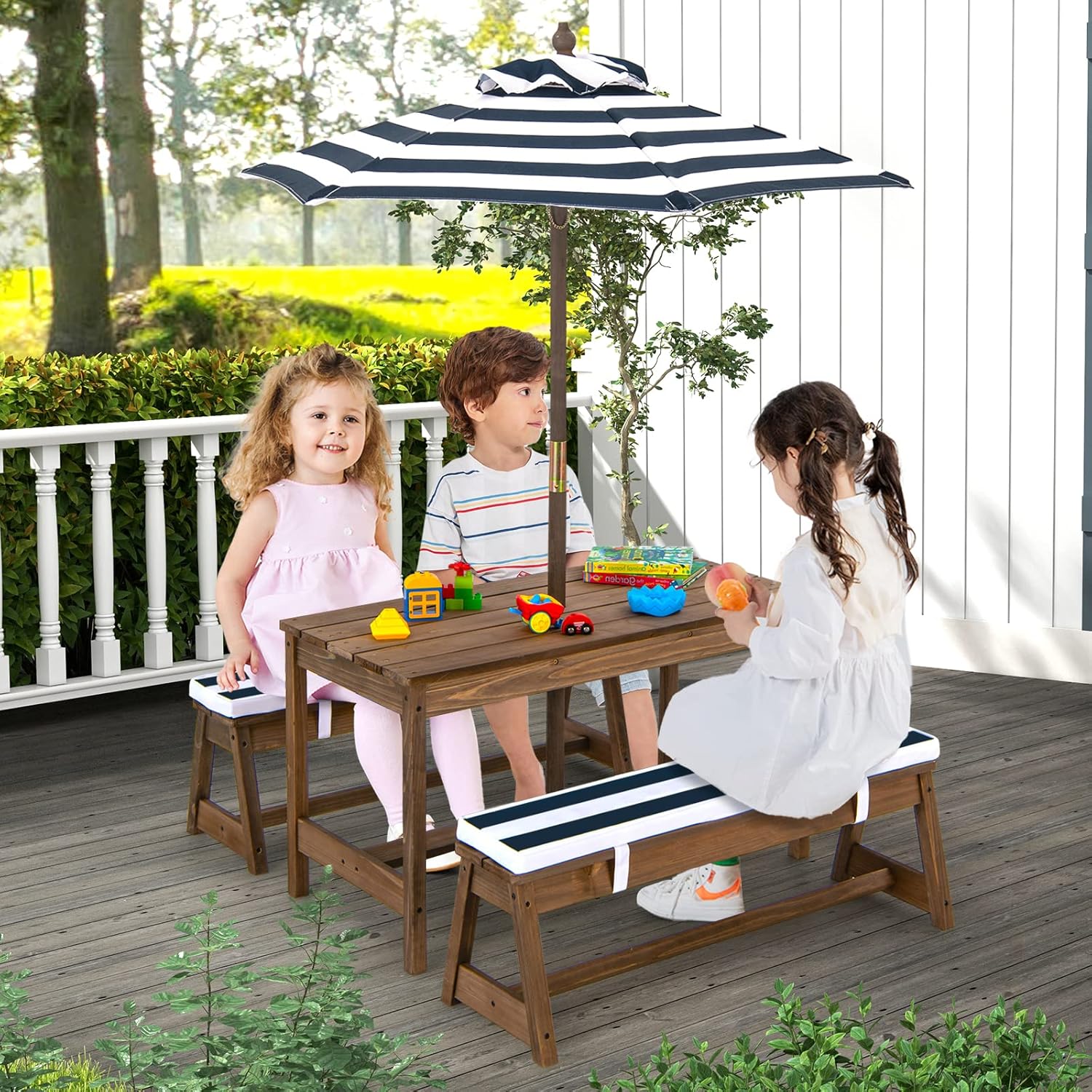 Height Adjustable Wooden Kids  - Kids Outdoor Wooden Table avaliação e preço