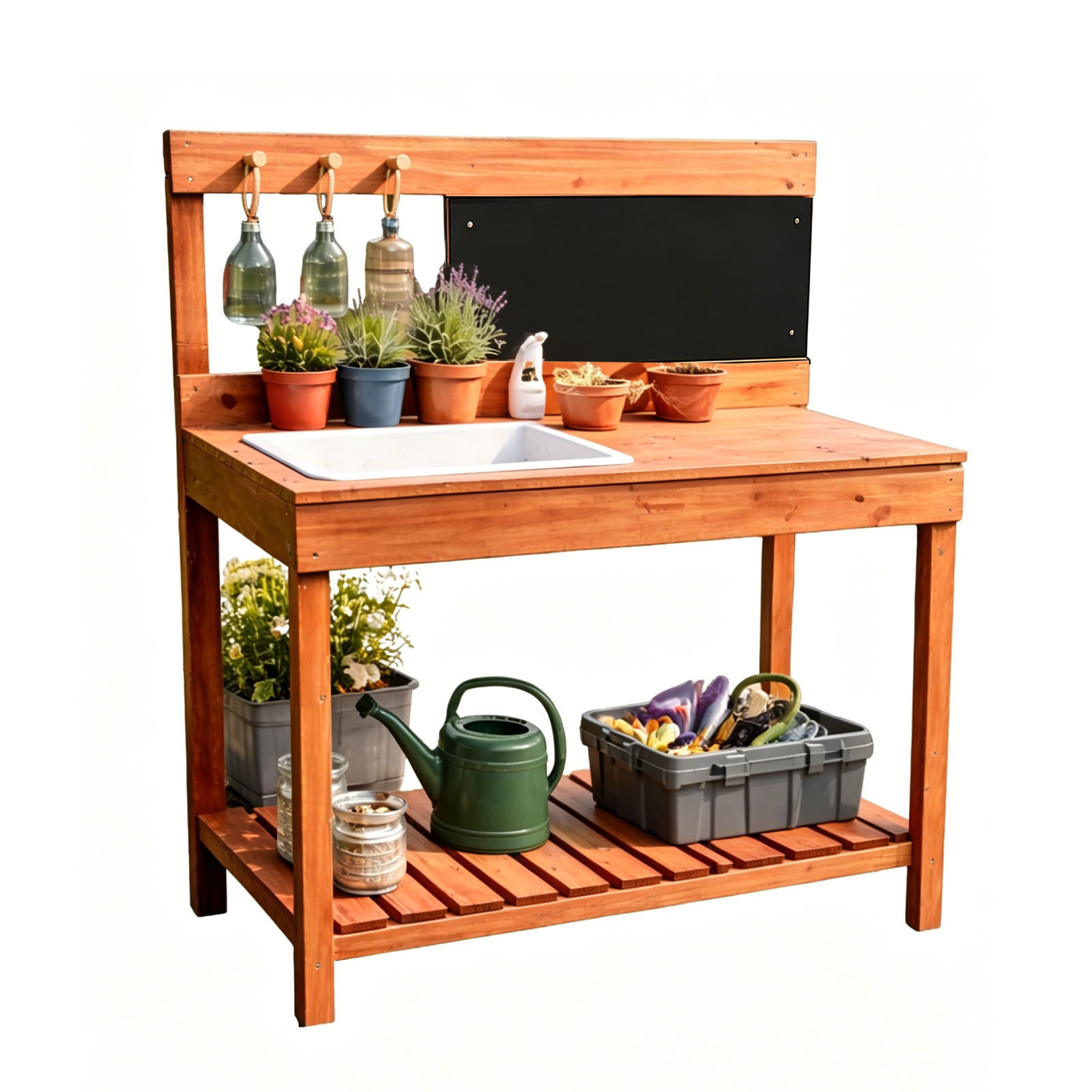 Wooden Potting Benches For Chi - Kids Outdoor Garden avaliação e preço