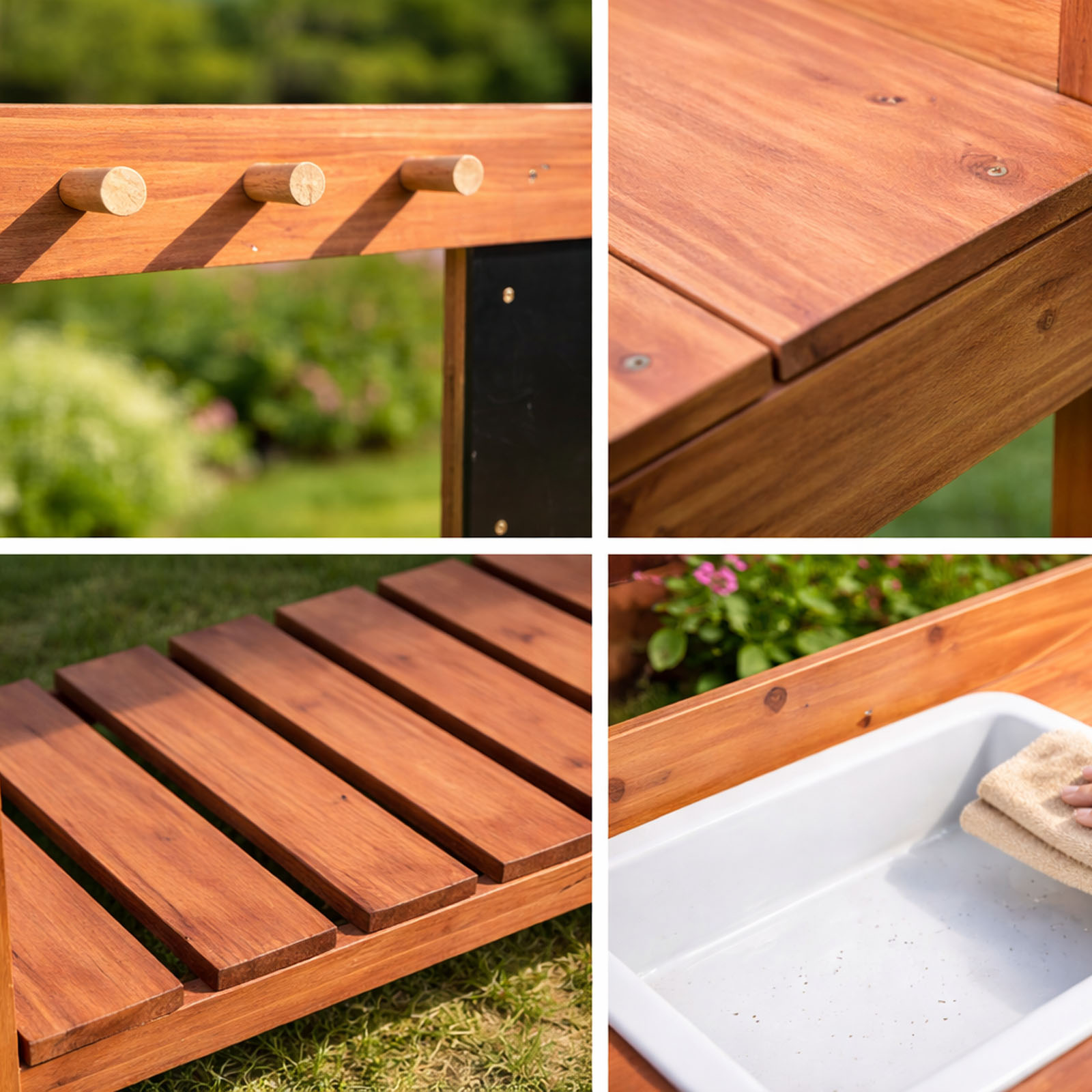 Wooden Potting Benches For Chi - Kids Outdoor Garden avaliação e preço