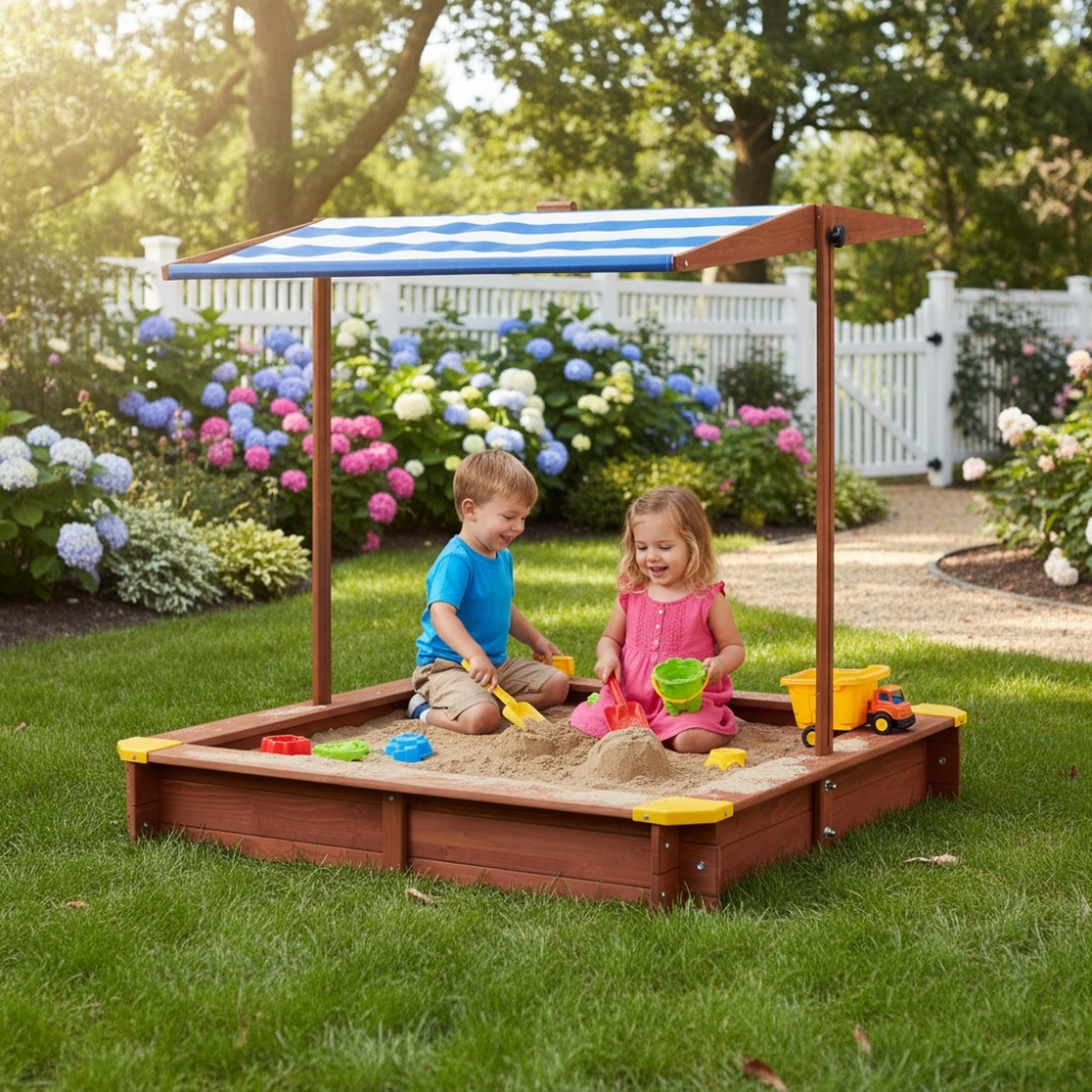 Wooden Kids Picnic Table, Sand - Kids Outdoor Wooden Table avaliação e preço