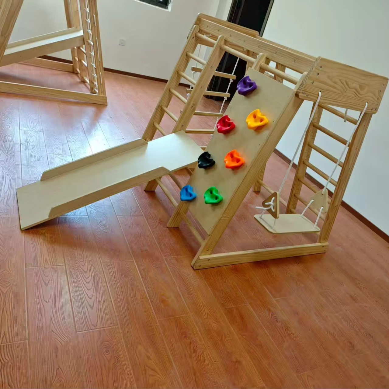 Wooden Kids Climbing Frame Lad - Kids Outdoor Playground avaliação e preço
