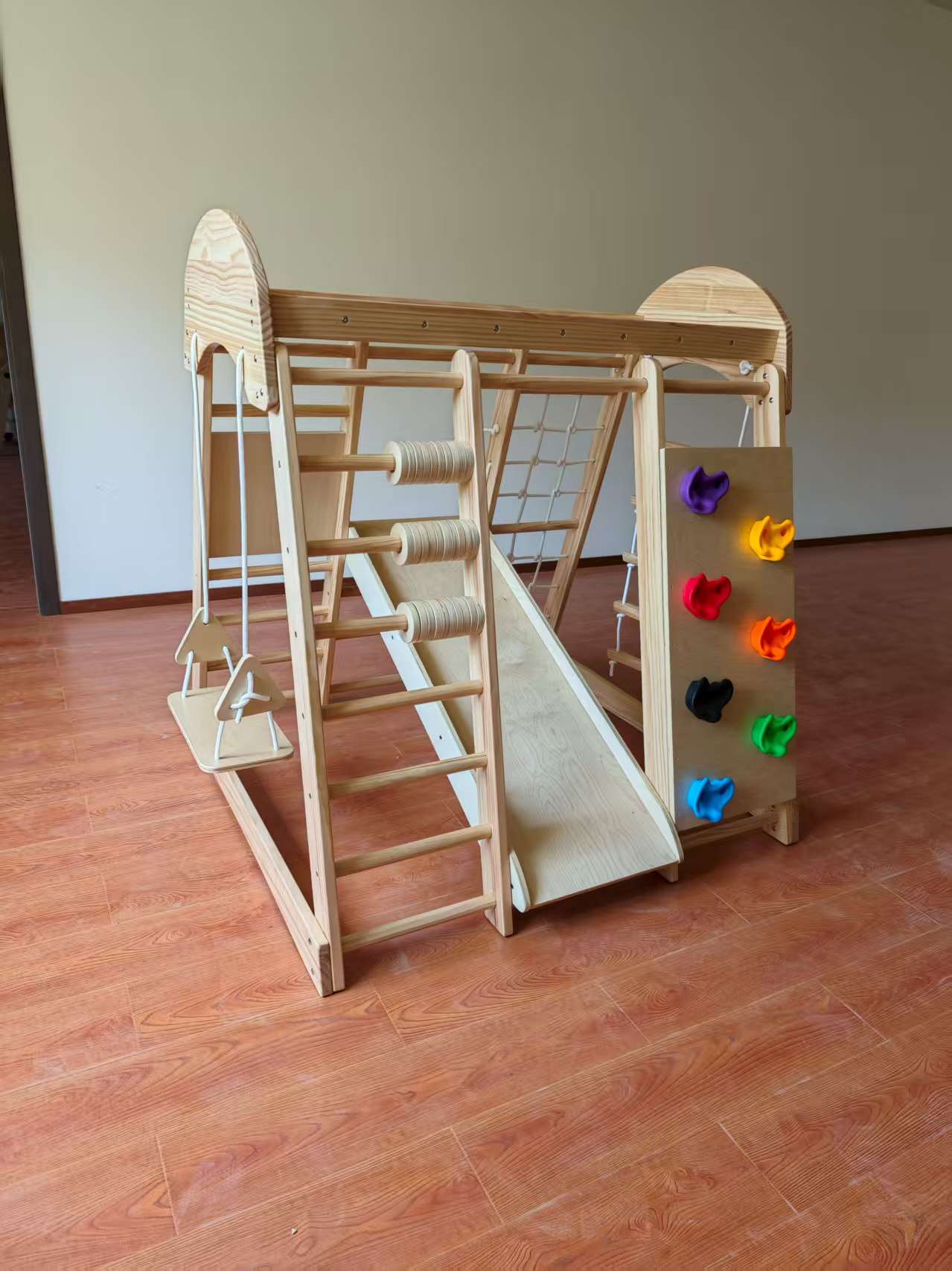 Wooden Kids Climbing Frame Lad - Kids Outdoor Playground avaliação e preço