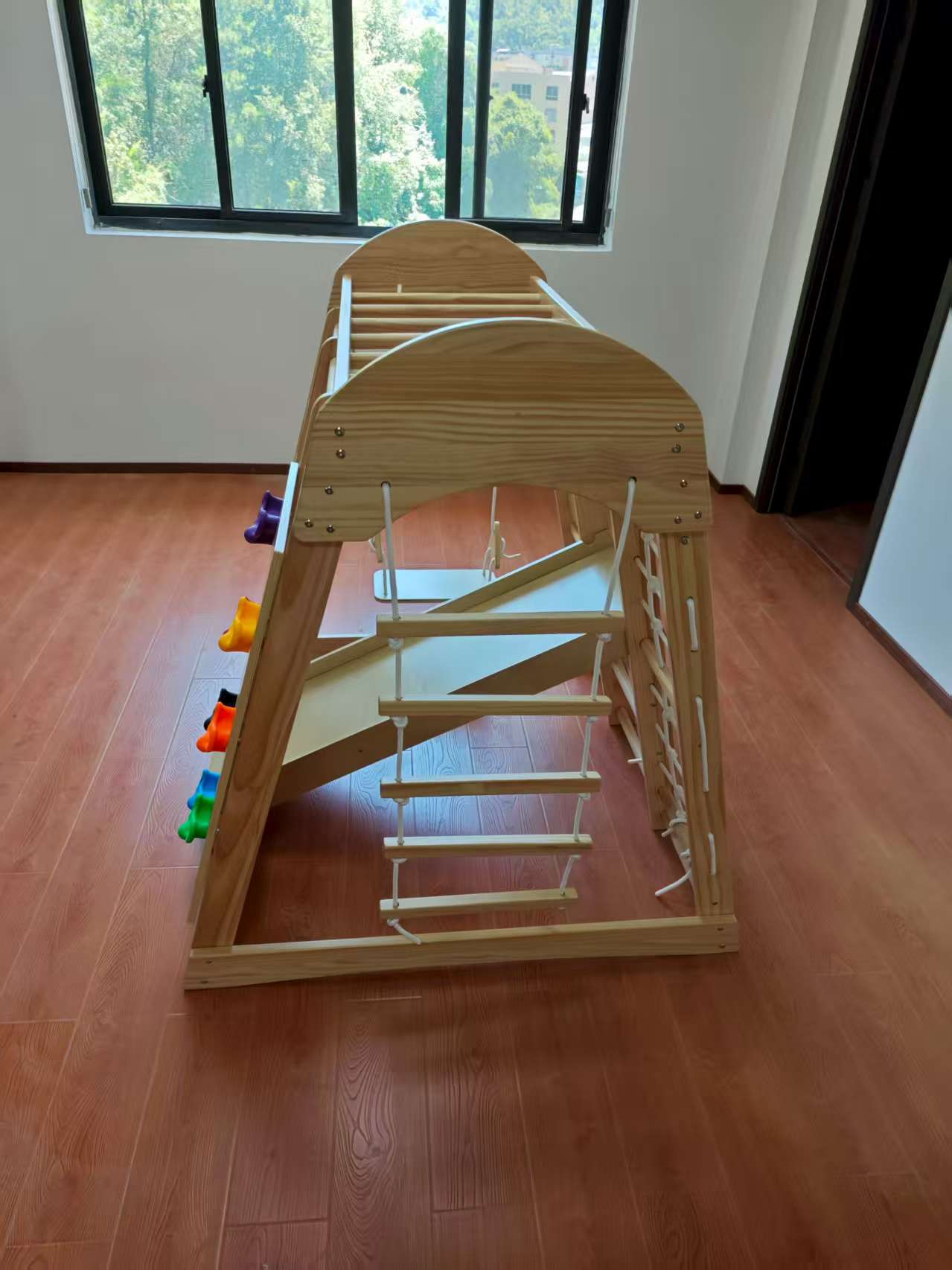 Wooden Kids Climbing Frame Lad - Kids Outdoor Playground avaliação e preço