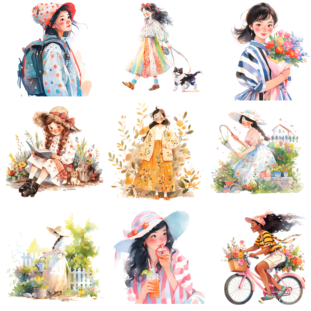 15cm Kids Watercolor Flower Ou - Outdoor Kid Friendly avaliação e preço