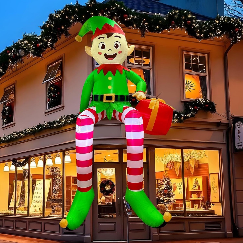 8FT Christmas Inflatables Sitt - Kids Outdoor Lights avaliação e preço