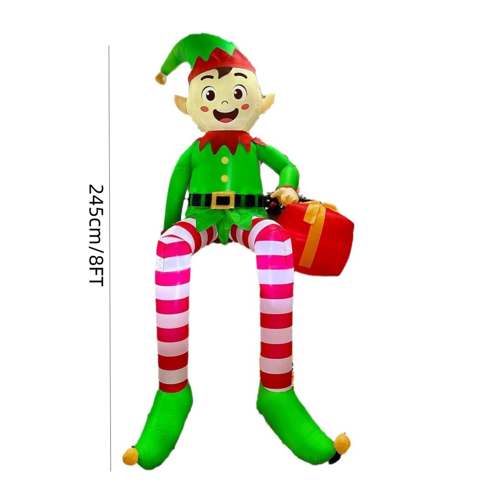 8FT Christmas Inflatables Sitt - Kids Outdoor Lights avaliação e preço