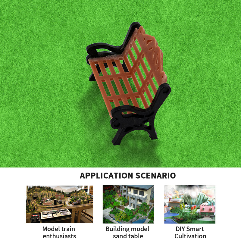 10PCS Miniature Park Bench Mod - Kids Outdoor Doll House avaliação e preço