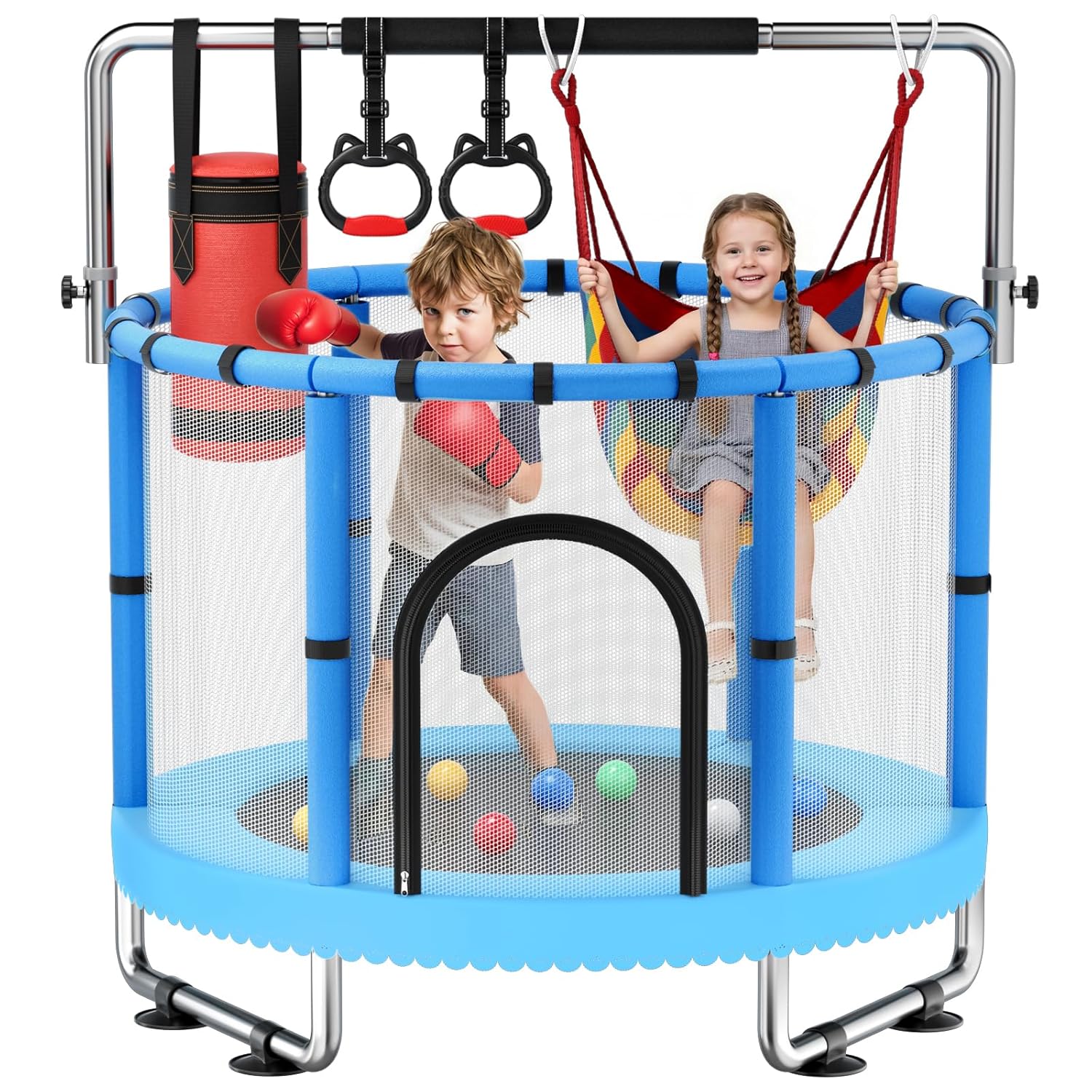 Toddler Trampoline,Trampoline  - Kids Outdoor Garden avaliação e preço