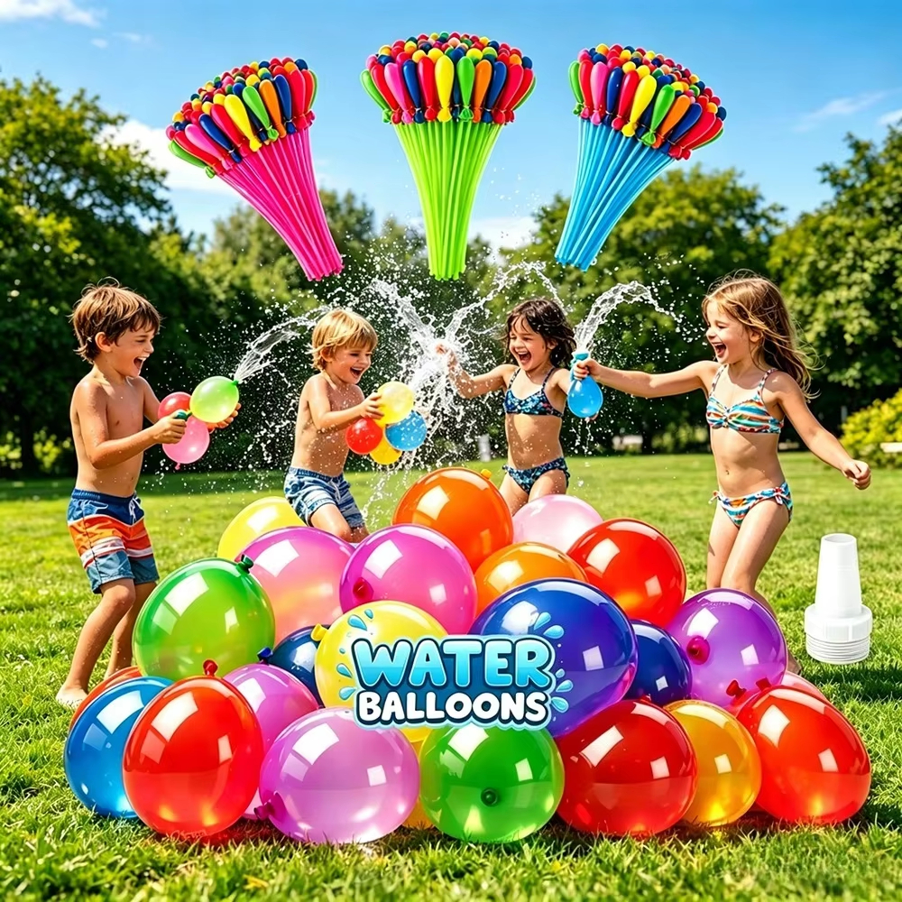 111Pcs Rapid Fill Water Globos - Kids Outdoor Games For Party avaliação e preço