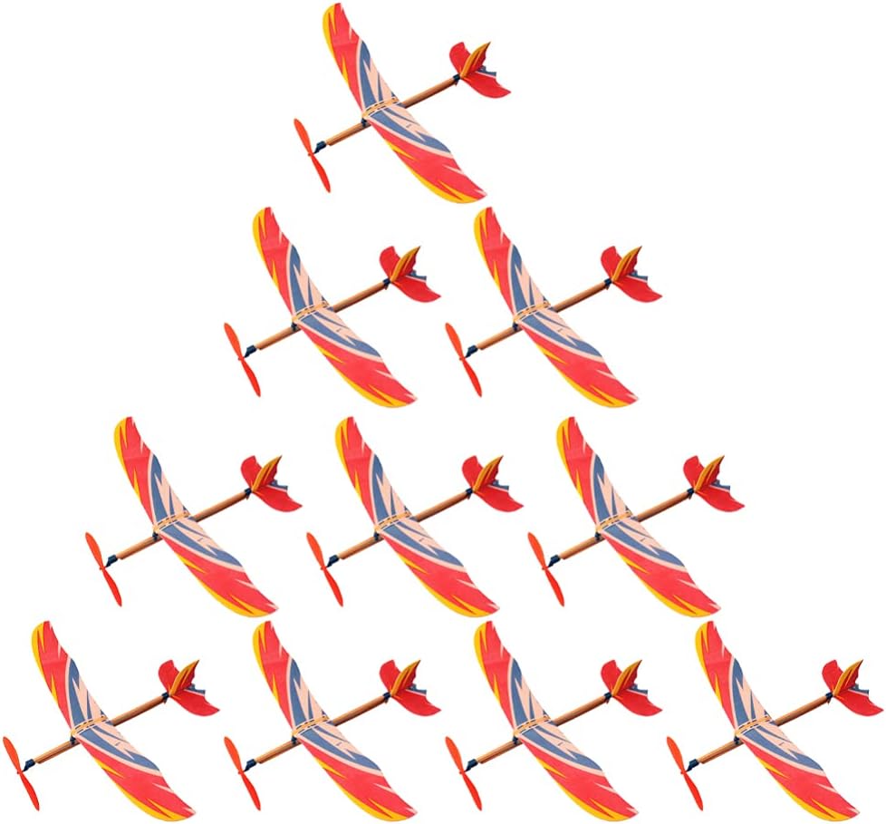 10PCS Airplane Model Rubber Ba - Kids Outdoor Play Equipment avaliação e preço