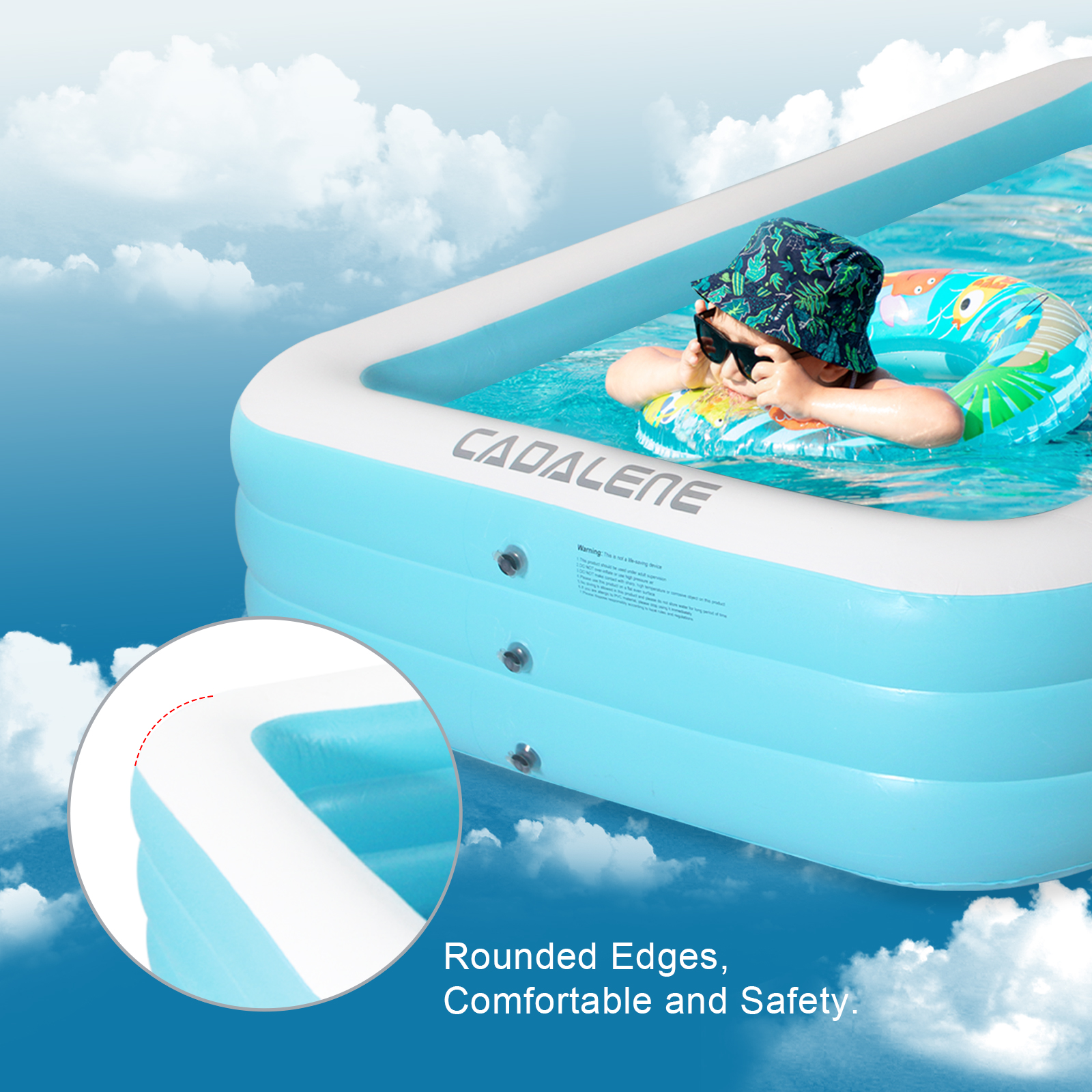 Inflatable swimming Pool for K - Kids Outdoor Garden avaliação e preço
