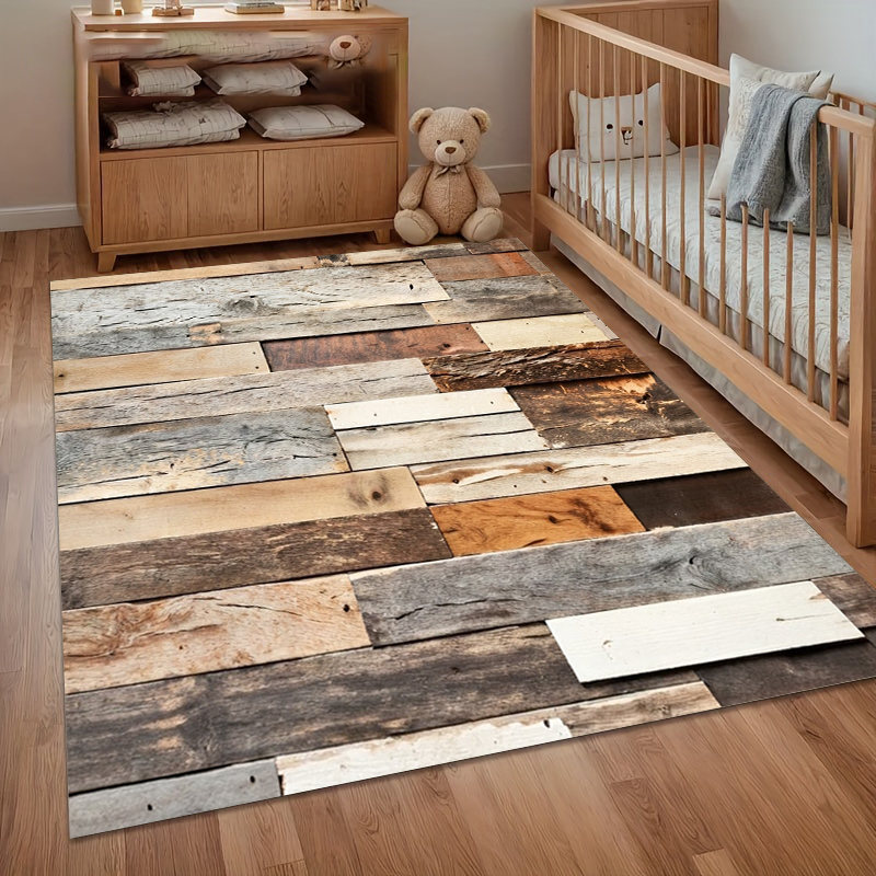 Anti-slip Carpet 3D Wood Grain - Kids Outdoor Wooden Table avaliação e preço