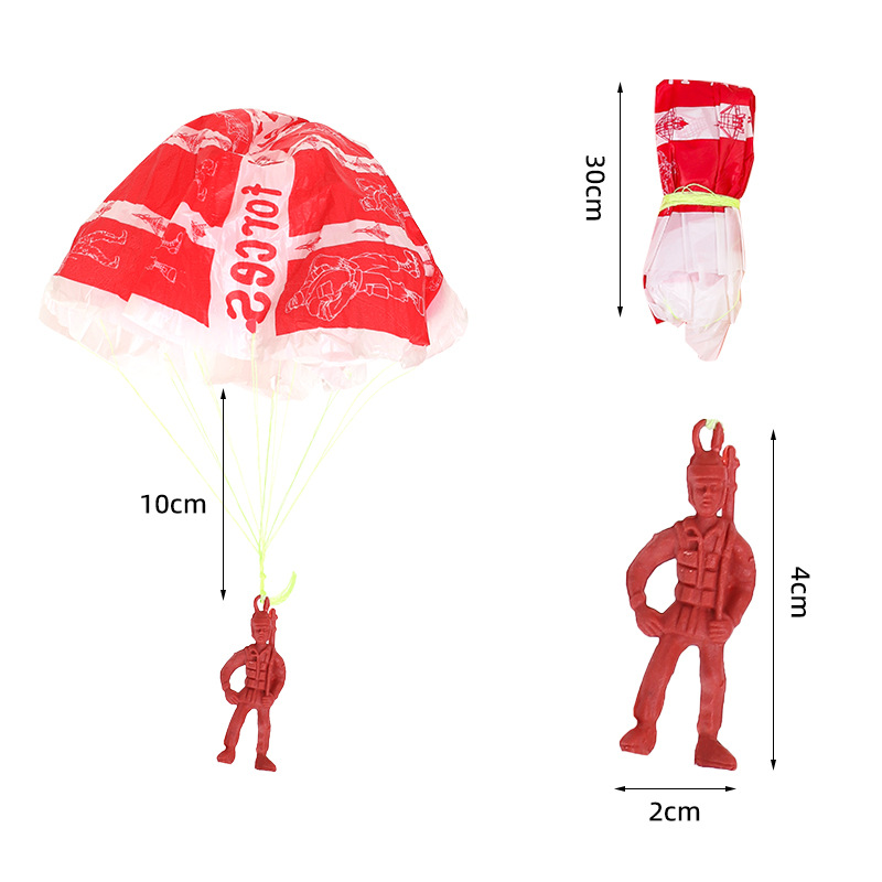10pcs Plastic Ejecting Parachu - Kids Outdoor Games For Party avaliação e preço