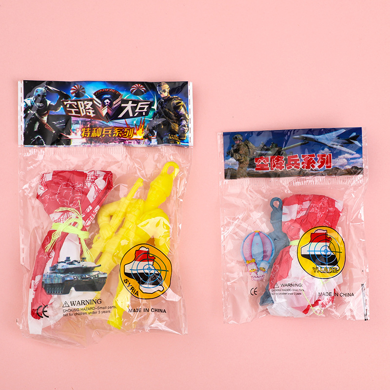10pcs Plastic Ejecting Parachu - Kids Outdoor Games For Party avaliação e preço