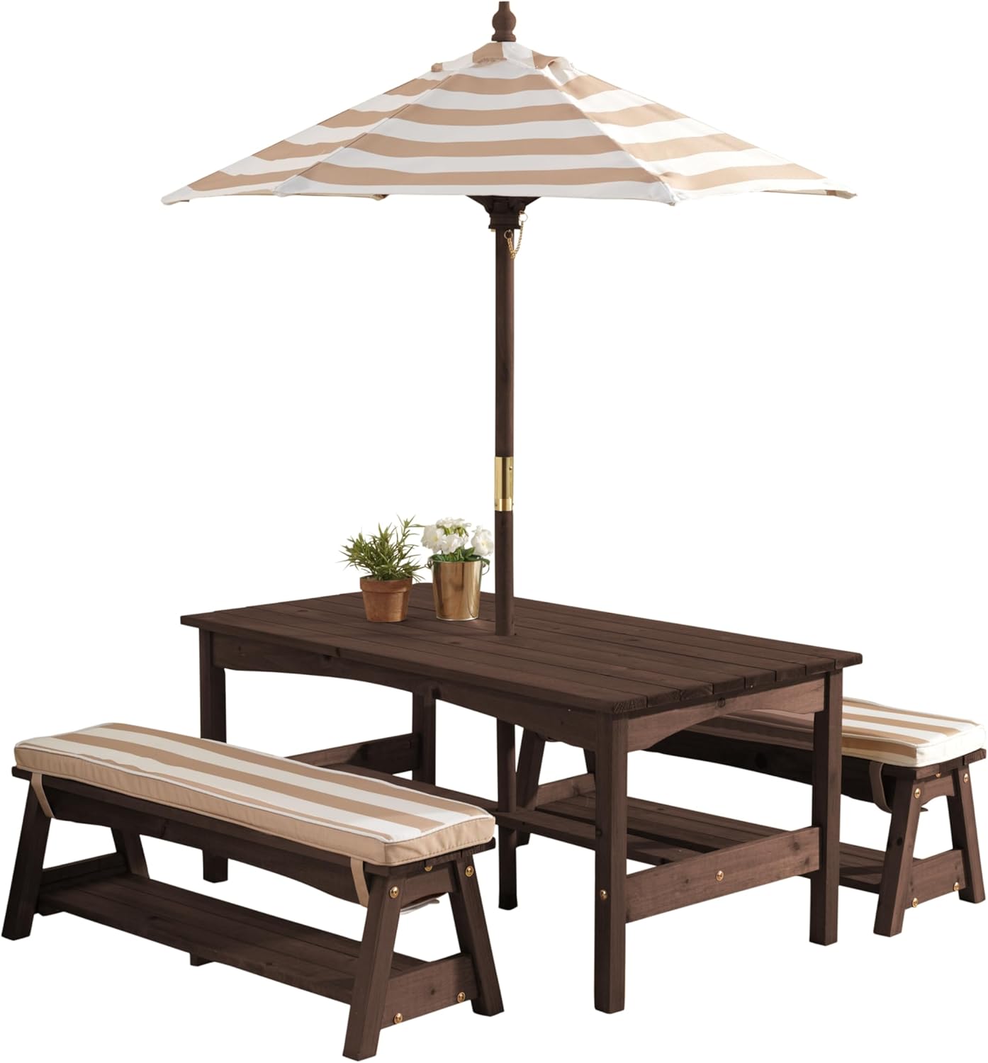 Outdoor Wooden Table & Bench S - Kids Outdoor Wooden Table avaliação e preço
