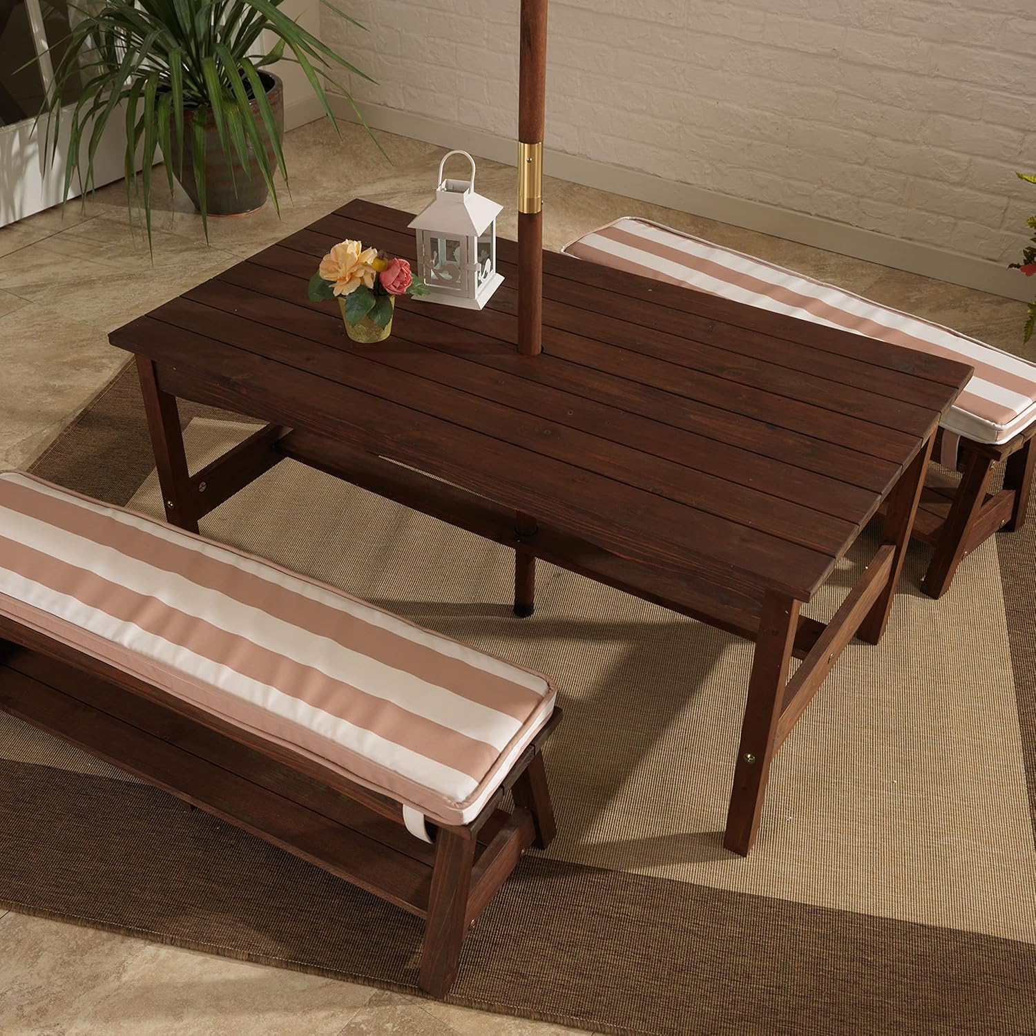 Outdoor Wooden Table & Bench S - Kids Outdoor Wooden Table avaliação e preço