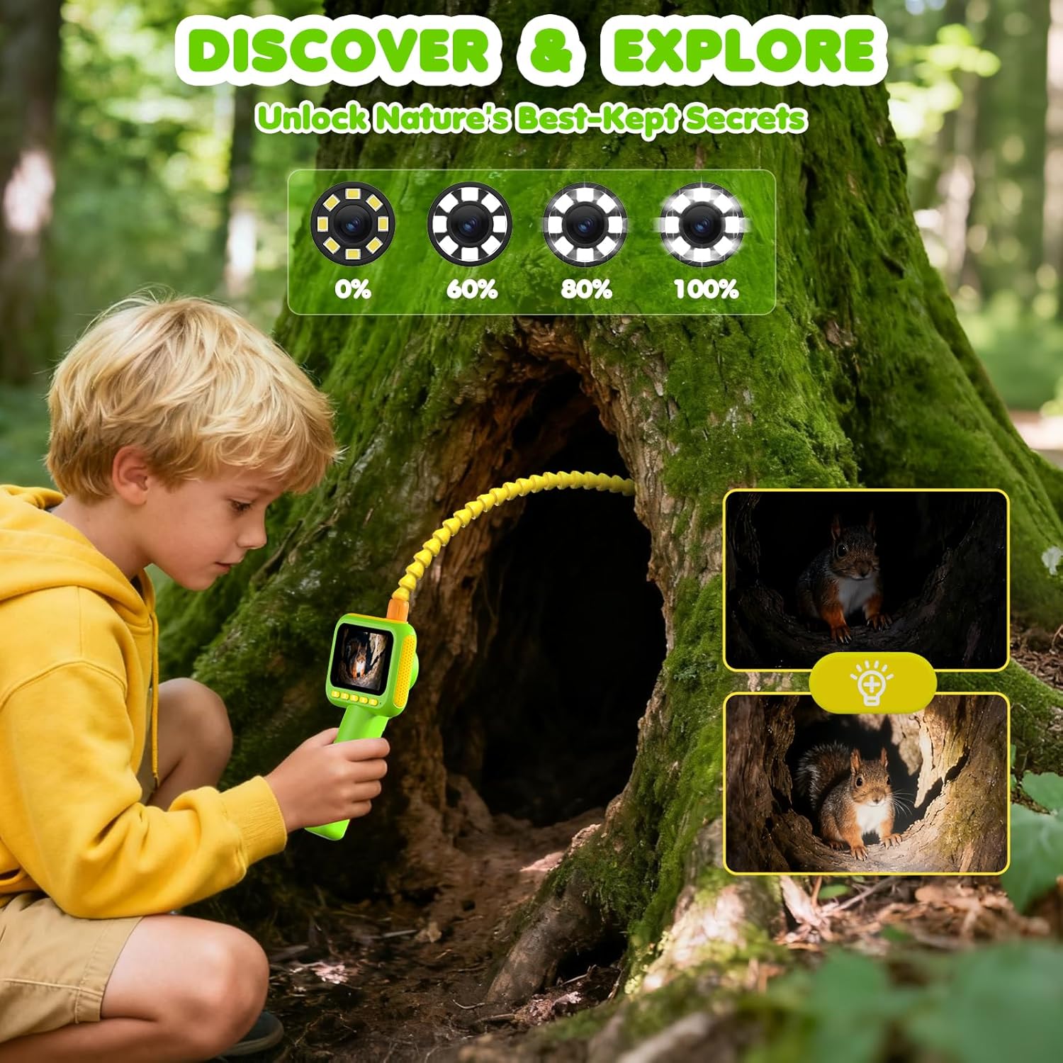 Endoscope for Kids, Borescope  - Kids Outdoor Lights avaliação e preço