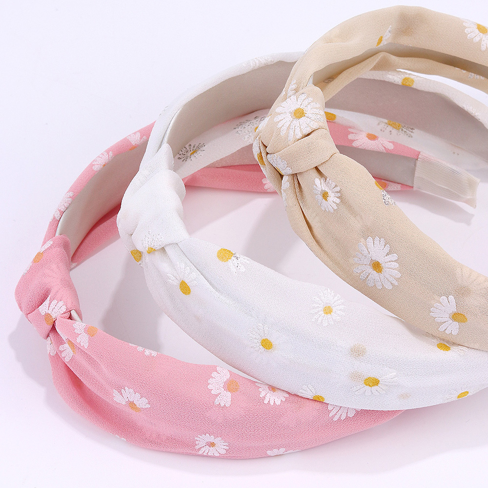 3pcs/set Daisy Pattern Headban - Kids Outdoor Outfit avaliação e preço